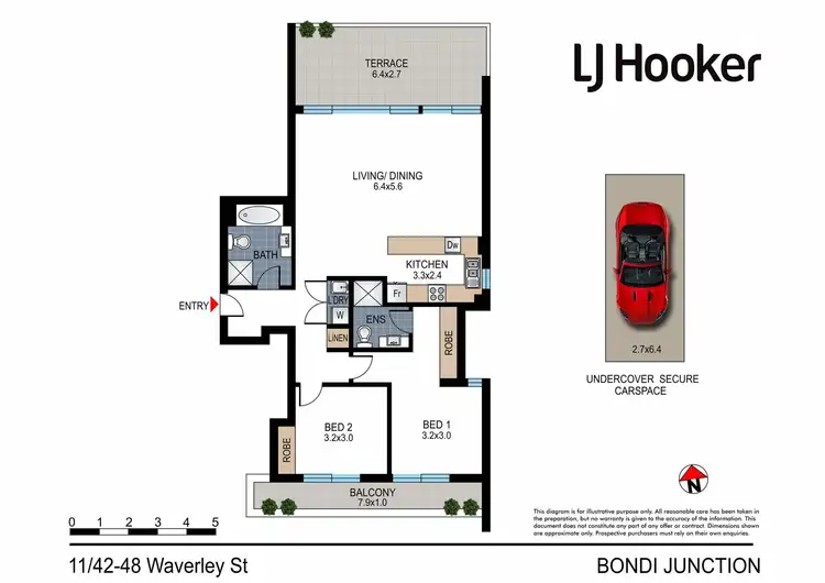 Floorplan of Homely apartment listing, 11/42-48 Waverley Street, Bondi Junction NSW 2022