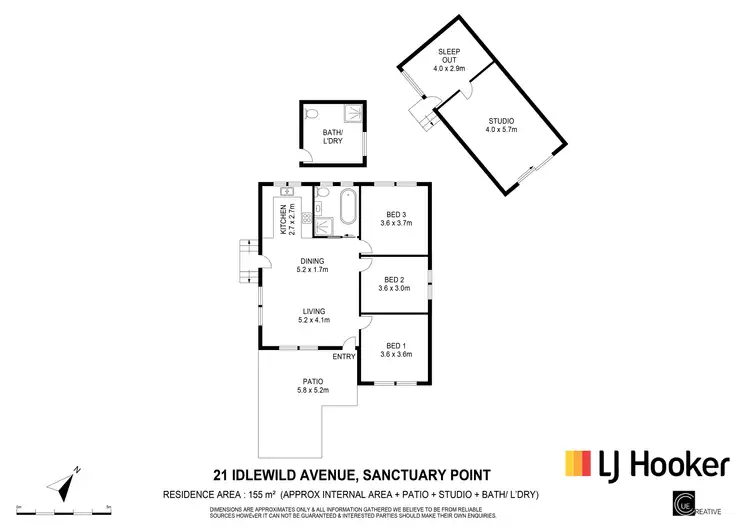 Floorplan of Homely house listing, 21 Idlewild Ave, Sanctuary Point NSW 2540