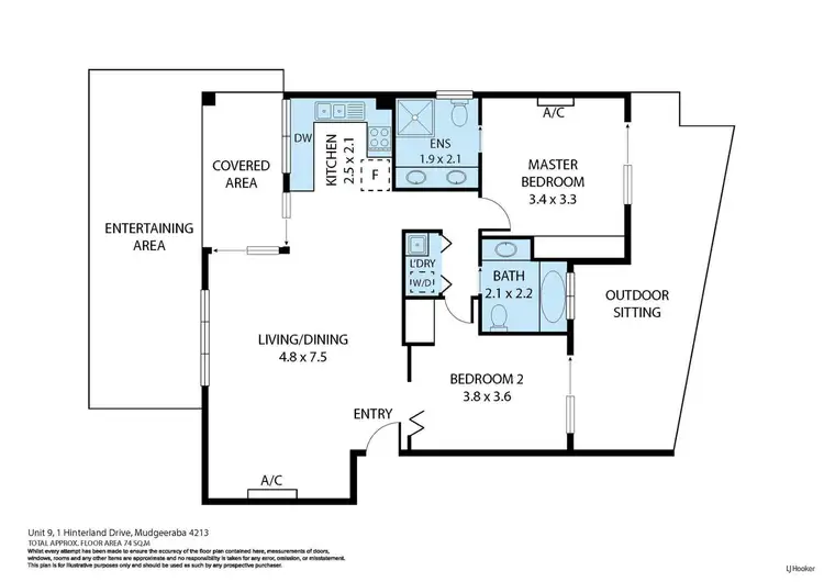 Floorplan of Homely unit listing, 9/1 Hinterland Drive, Mudgeeraba QLD 4213