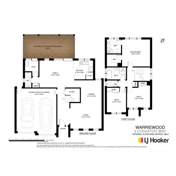 Floorplan of Homely townhouse listing, 3 Cockatoo Way, Warriewood NSW 2102