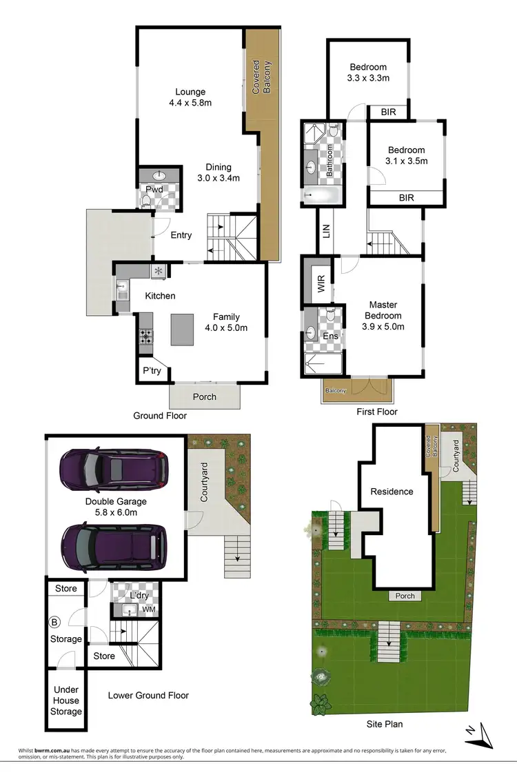 Floorplan of Homely townhouse listing, 3/34 Austin Street, Lane Cove NSW 2066