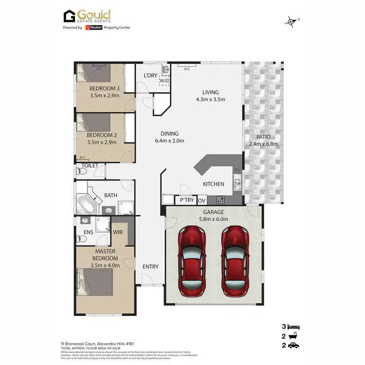 Floorplan of Homely house listing, 11 Sherwood Court, Alexandra Hills QLD 4161