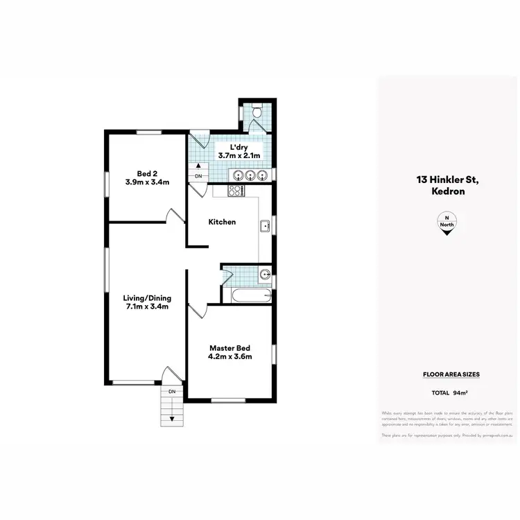Floorplan of Homely house listing, 13 Hinkler Street, Kedron QLD 4031