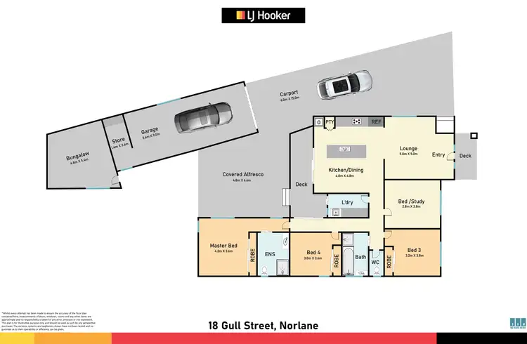 Floorplan of Homely house listing, 18 Gull Street, Norlane VIC 3214