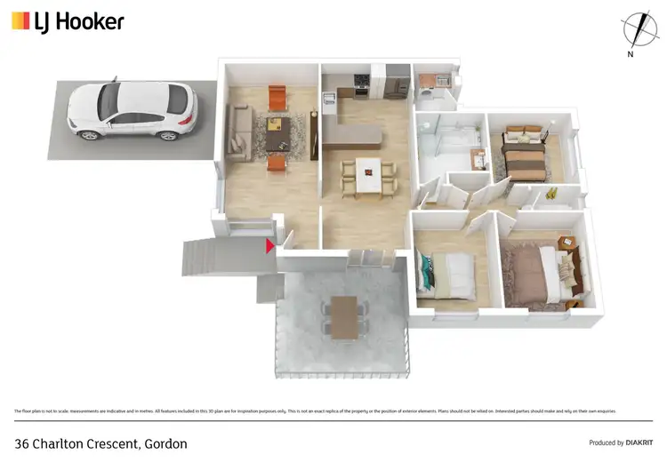 Floorplan of Homely house listing, 36 Charlton Crescent, Gordon ACT 2906