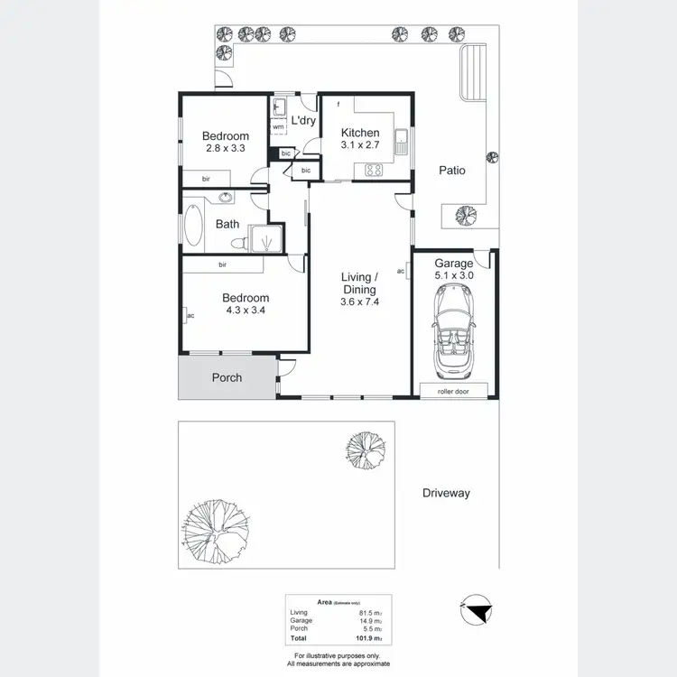 Floorplan of Homely unit listing, 1/5 Ballogie Road, Torrens Park SA 5062