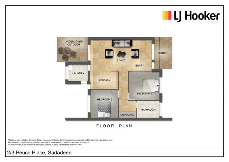 Floorplan of Homely unit listing, 2/3 Peuce Place, Sadadeen NT 870
