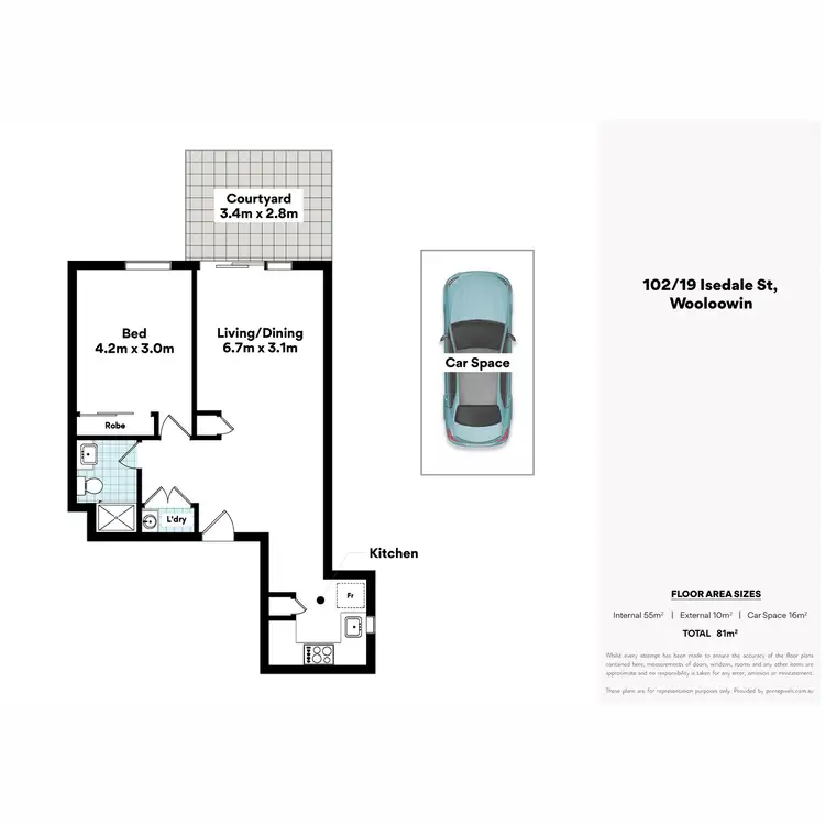 Floorplan of Homely apartment listing, 102/19 Isedale Street, Wooloowin QLD 4030
