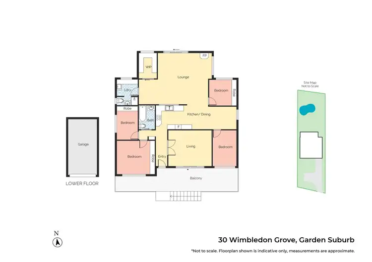 Floorplan of Homely house listing, 30 Wimbledon Grove, Garden Suburb NSW 2289