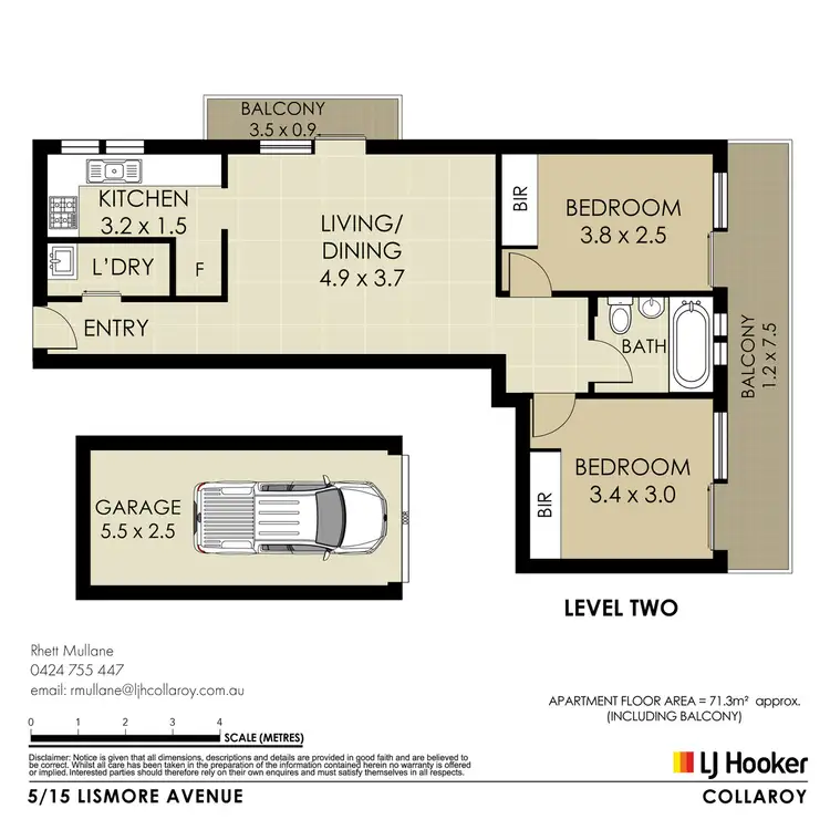 Floorplan of Homely apartment listing, 5/15 Lismore Avenue, Dee Why NSW 2099