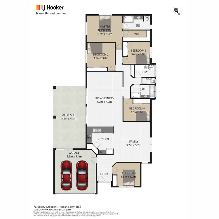 Floorplan of Homely house listing, 76 Ebony Crescent, Redland Bay QLD 4165