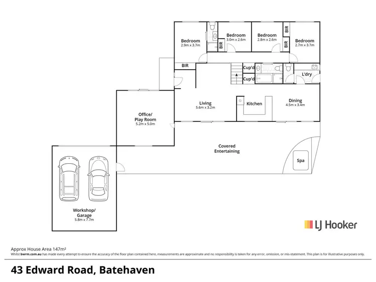 Floorplan of Homely house listing, 43 Edward Road, Batehaven NSW 2536