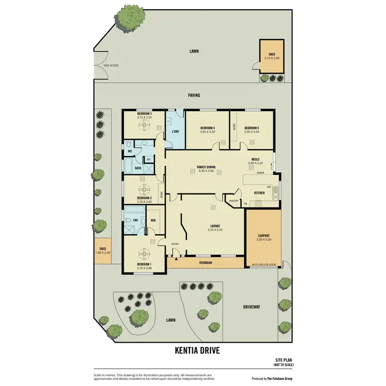 Floorplan of Homely house listing, 21 Kentia Drive, Para Hills West SA 5096