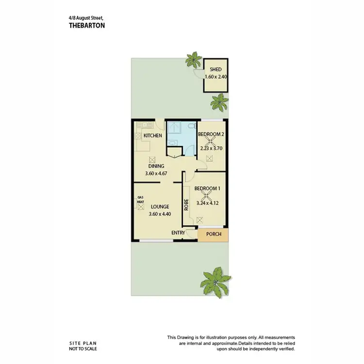 Floorplan of Homely unit listing, 4/8 August Street, Thebarton SA 5031