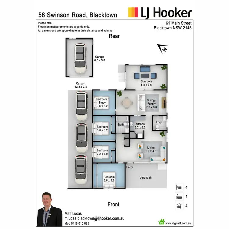 Floorplan of Homely house listing, 56 Swinson Road, Blacktown NSW 2148