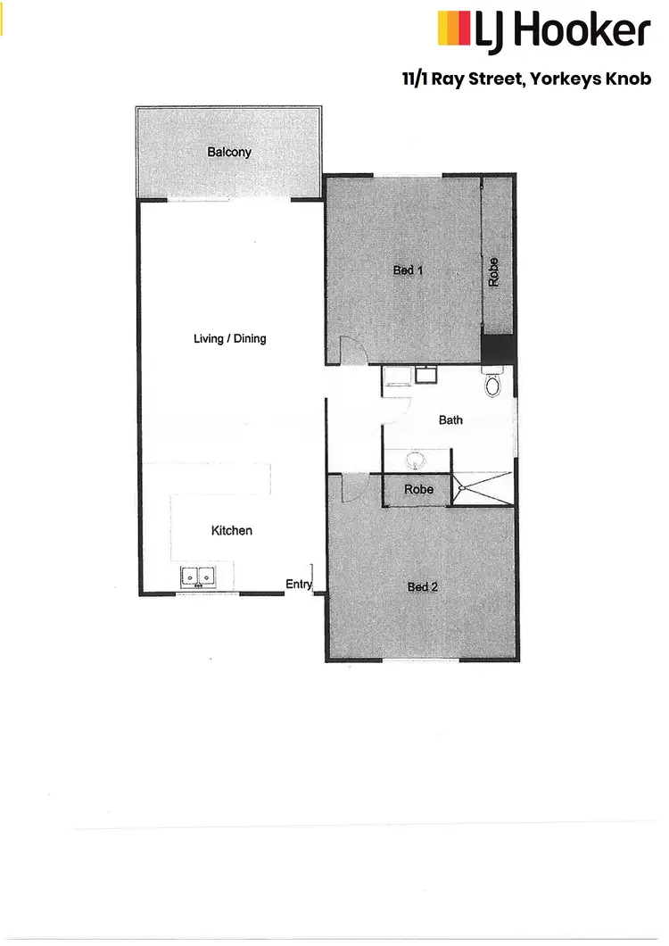 Floorplan of Homely unit listing, 11/1 Ray Street, Yorkeys Knob QLD 4878