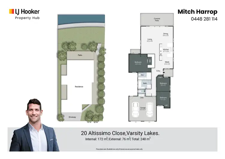Floorplan of Homely house listing, 20 Altissimo Close, Varsity Lakes QLD 4227