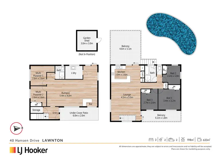 Floorplan of Homely house listing, 40 Hansen Drive, Lawnton QLD 4501