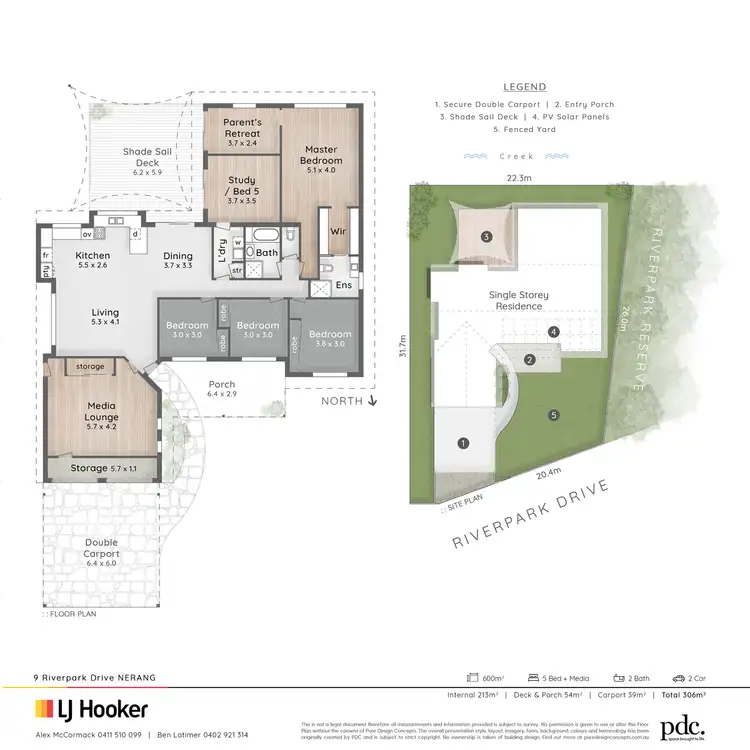 Floorplan of Homely house listing, 9 Riverpark Drive, Nerang QLD 4211