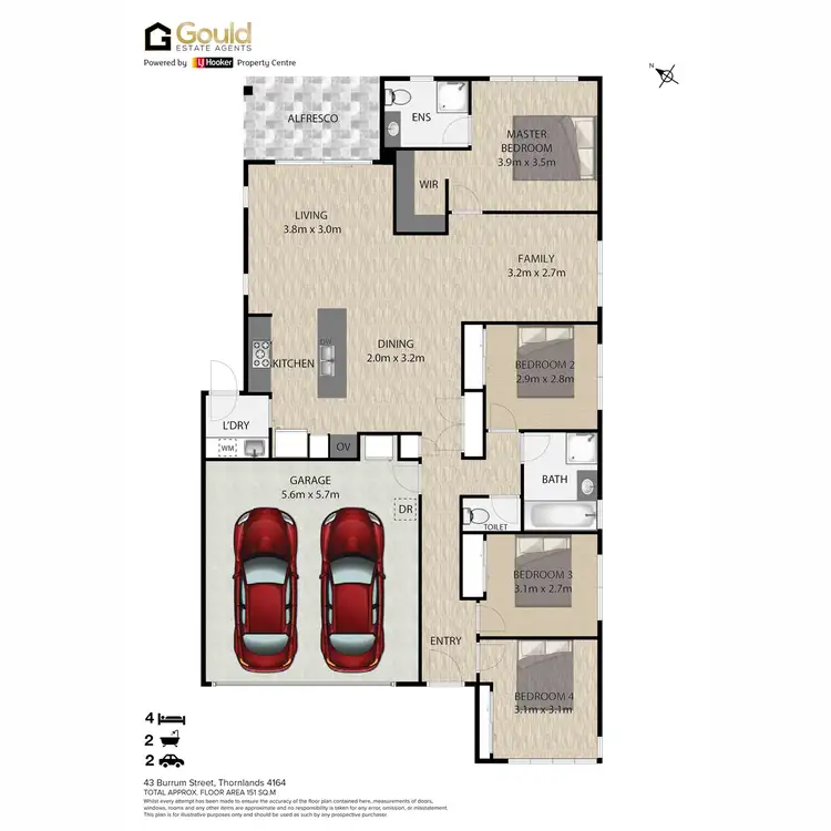 Floorplan of Homely house listing, 43 Burrum Street, Thornlands QLD 4164