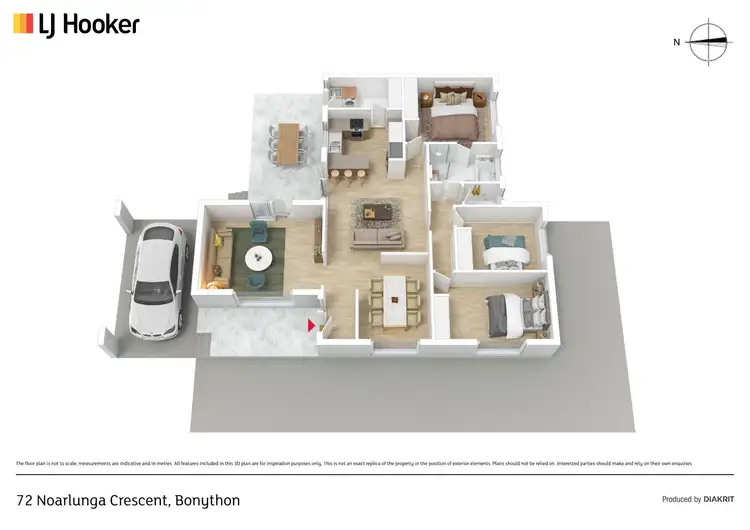 Floorplan of Homely house listing, 72 Noarlunga Crescent, Bonython ACT 2905
