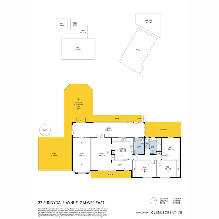 Floorplan of Homely house listing, 32 Sunnydale Avenue, Gawler East SA 5118