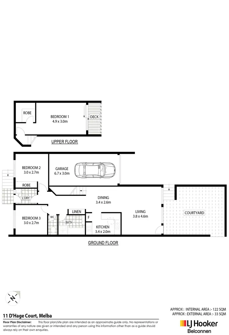Floorplan of Homely house listing, 11 D'Hage Court, Melba ACT 2615