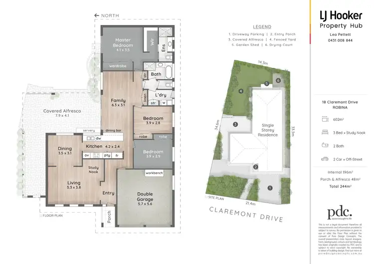 Floorplan of Homely house listing, 18 Claremont Drive, Robina QLD 4226
