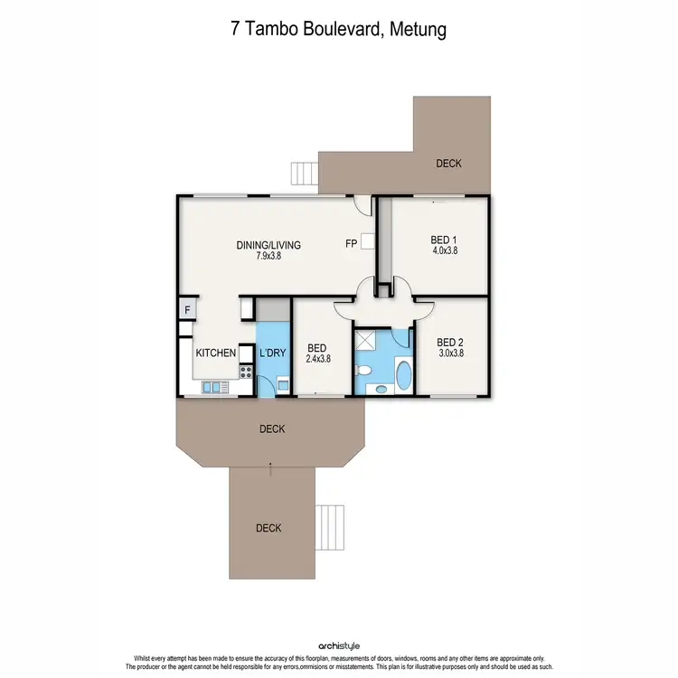 Floorplan of Homely house listing, 7 Tambo Boulevard, Metung VIC 3904