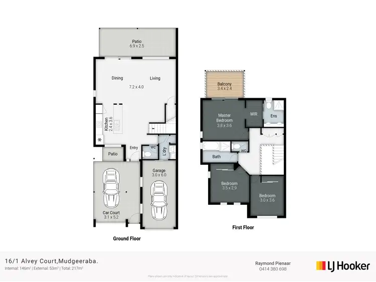 Floorplan of Homely townhouse listing, 16/1 Alvey Court, Mudgeeraba QLD 4213