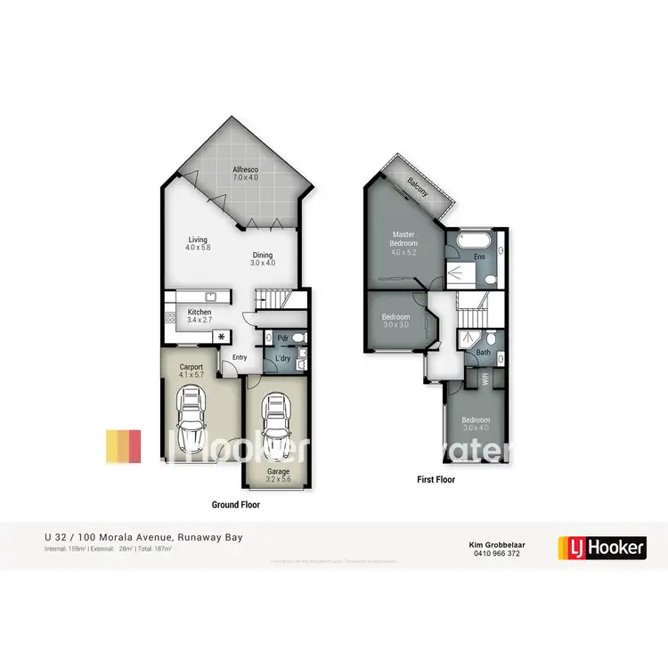 Floorplan of Homely townhouse listing, 32/100 Morala Avenue, Runaway Bay QLD 4216