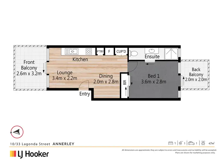 Floorplan of Homely unit listing, 10/33 Lagonda Street, Annerley QLD 4103