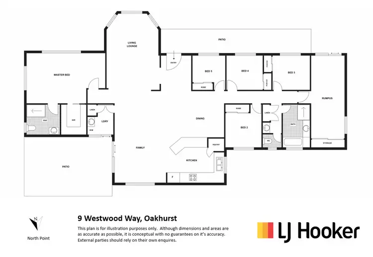 Floorplan of Homely house listing, 9 Westwood Way, Oakhurst QLD 4650