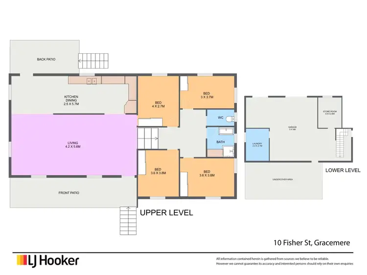 Floorplan of Homely house listing, 10 Fisher Street, Gracemere QLD 4702