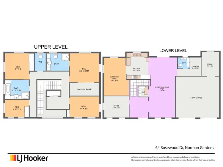 Floorplan of Homely house listing, 64 Rosewood Drive, Norman Gardens QLD 4701
