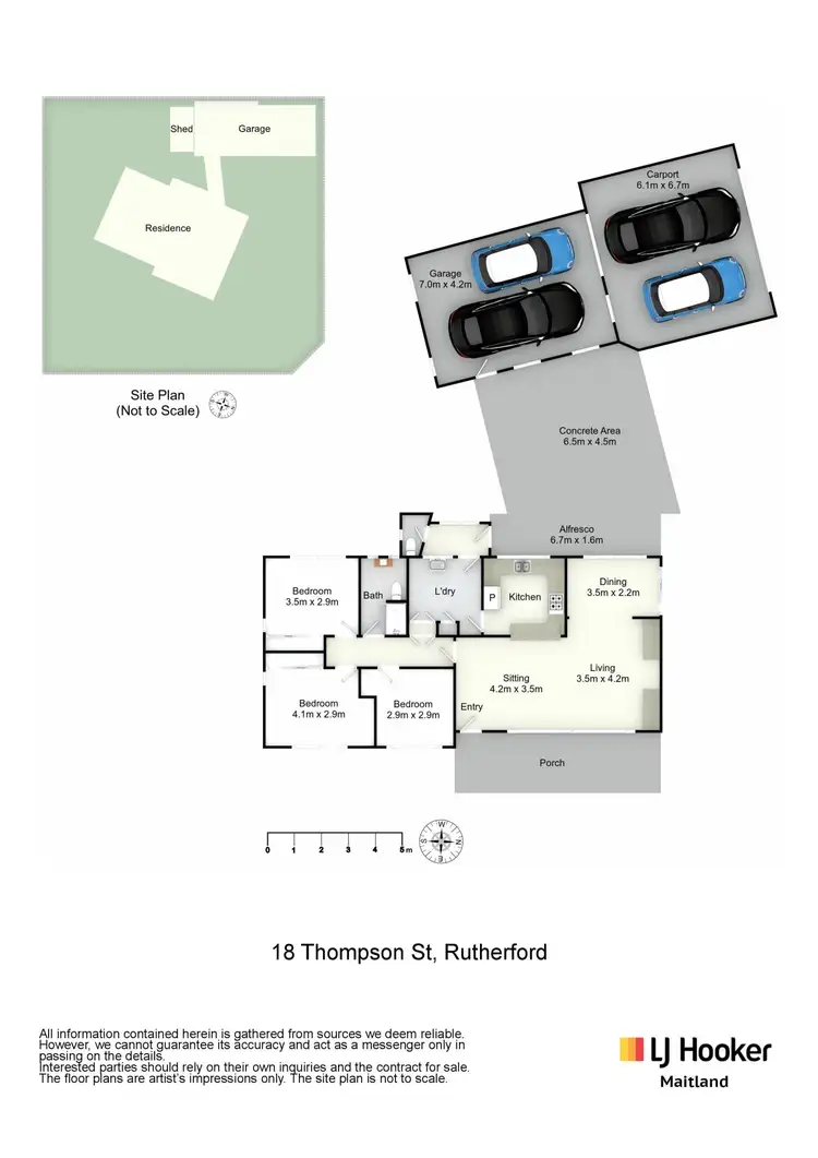Floorplan of Homely house listing, 18 Thompson Street, Rutherford NSW 2320