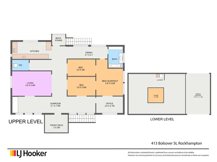 Floorplan of Homely house listing, 413 Bolsover Street, Depot Hill QLD 4700