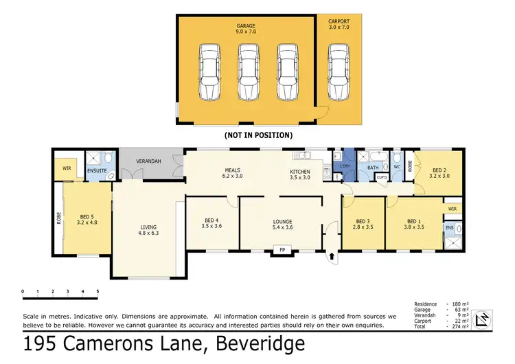 Floorplan of Homely house listing, 195 Camerons Lane, Beveridge VIC 3753