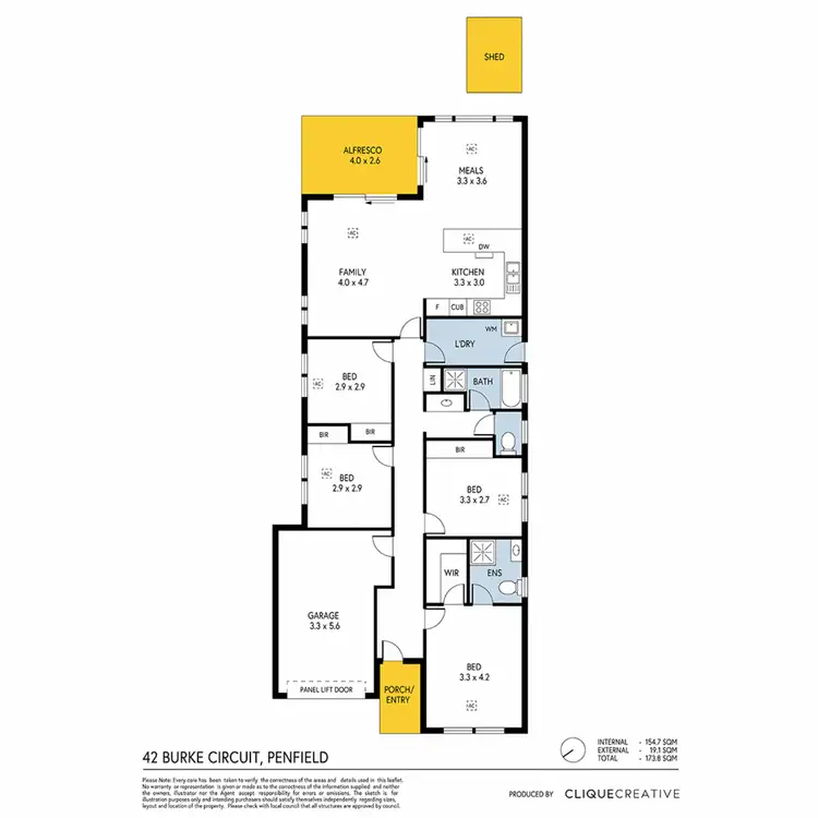 Floorplan of Homely house listing, 42 Burke Circuit, Eyre SA 5121