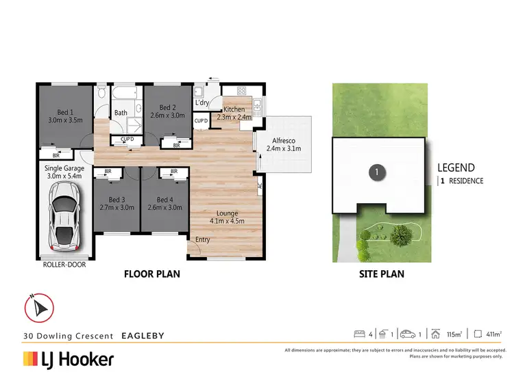 Floorplan of Homely house listing, 30 Dowling Crescent, Eagleby QLD 4207