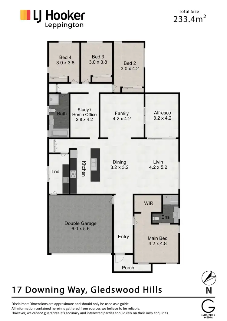 Floorplan of Homely house listing, 17 Downing Way, Gledswood Hills NSW 2557