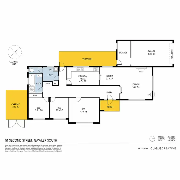Floorplan of Homely house listing, 51 Second Street, Gawler South SA 5118
