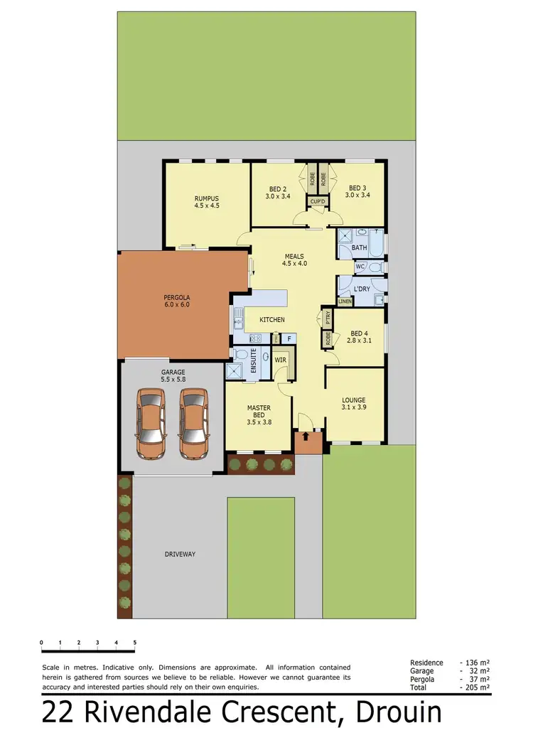 Floorplan of Homely house listing, 22 Rivendale Crescent, Drouin VIC 3818