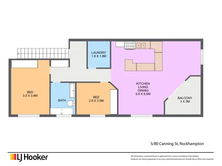 Floorplan of Homely house listing, 5/80 Canning Street, The Range QLD 4700