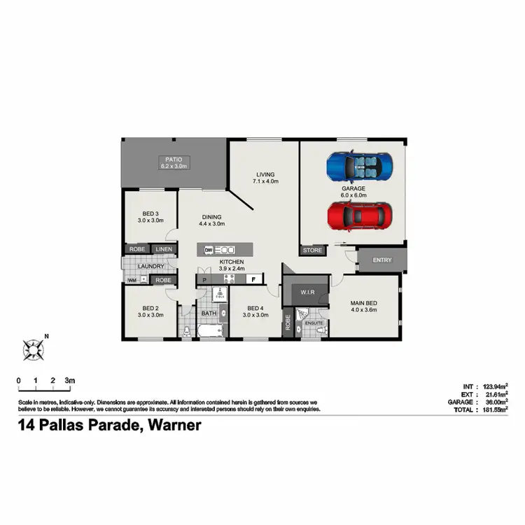 Floorplan of Homely house listing, 14 Pallas Parade, Warner QLD 4500