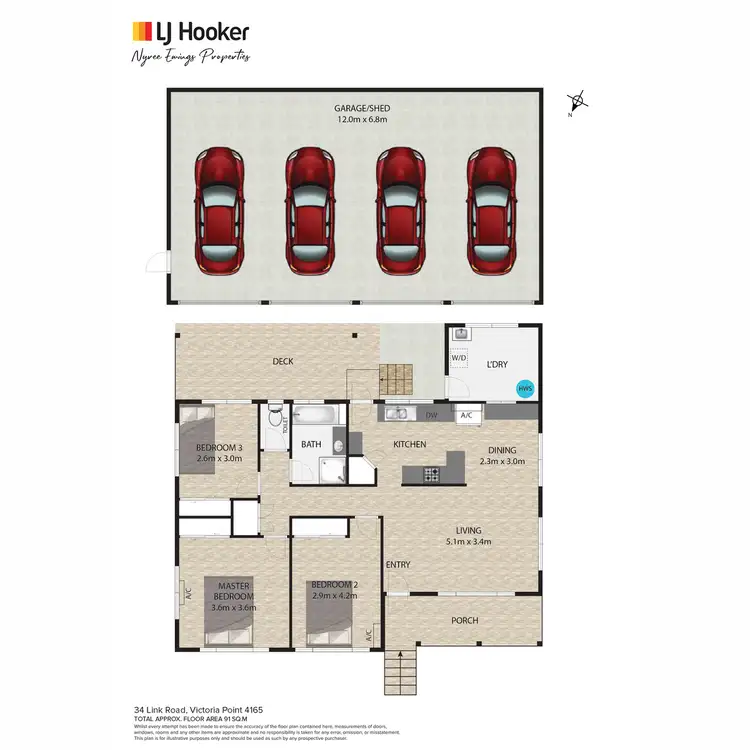 Floorplan of Homely house listing, 34 Link Road, Victoria Point QLD 4165