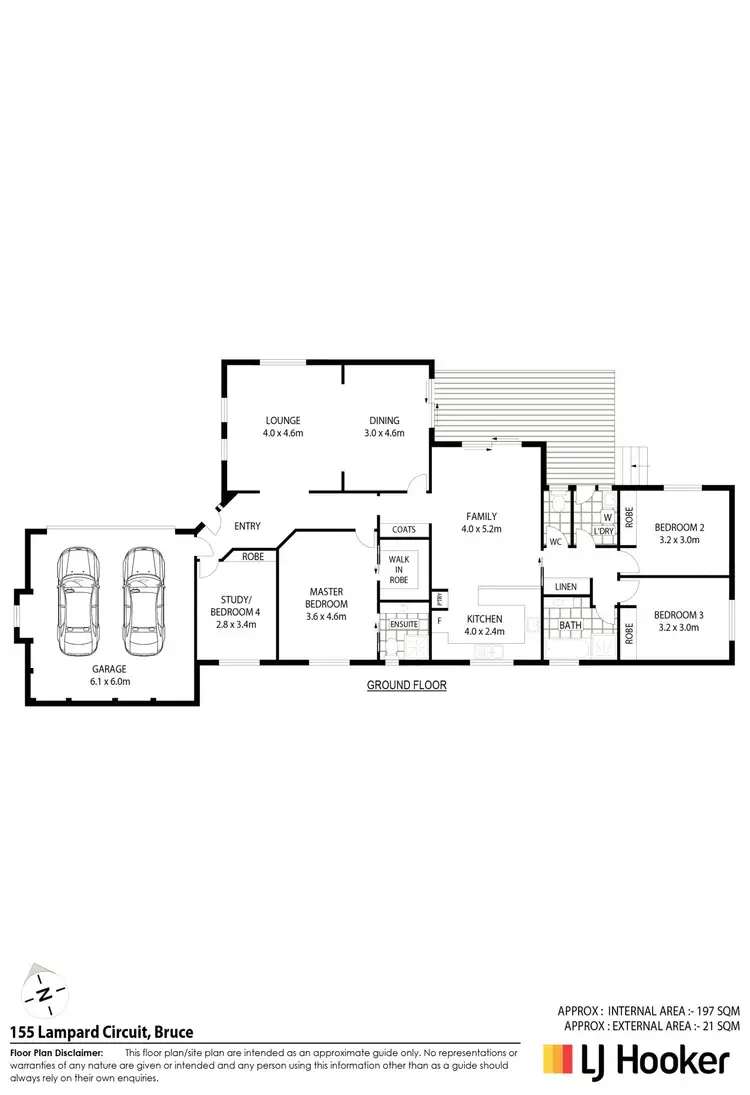 Floorplan of Homely house listing, 155 Lampard Circuit, Bruce ACT 2617
