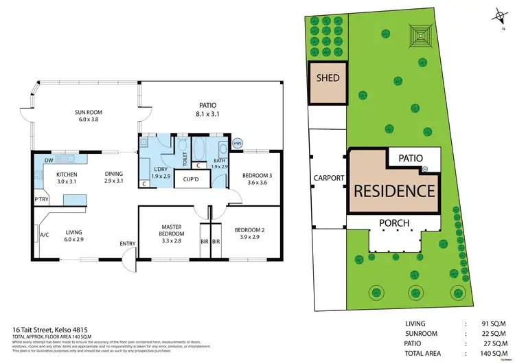 Floorplan of Homely house listing, 16 Tait Street, Kelso QLD 4815