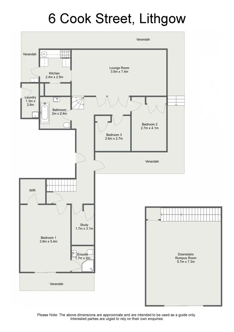 Floorplan of Homely house listing, 6 Cook Street, Lithgow NSW 2790
