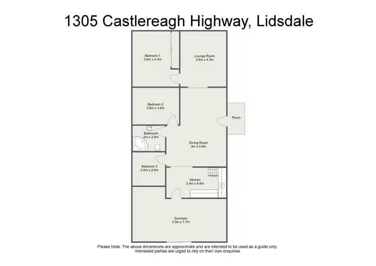 Floorplan of Homely rural property listing, 1305 Castlereagh Highway, Lidsdale NSW 2790